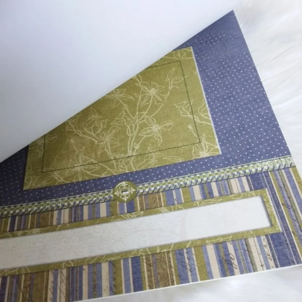 Scrapbook & Frame A Name Papers 12 x 12